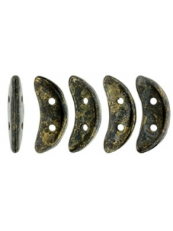 Crescent, Jet - Bronze Picasso, 35pcs.