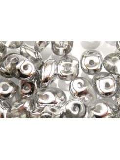 Superduo 2.5x5mm Silver 1/2...