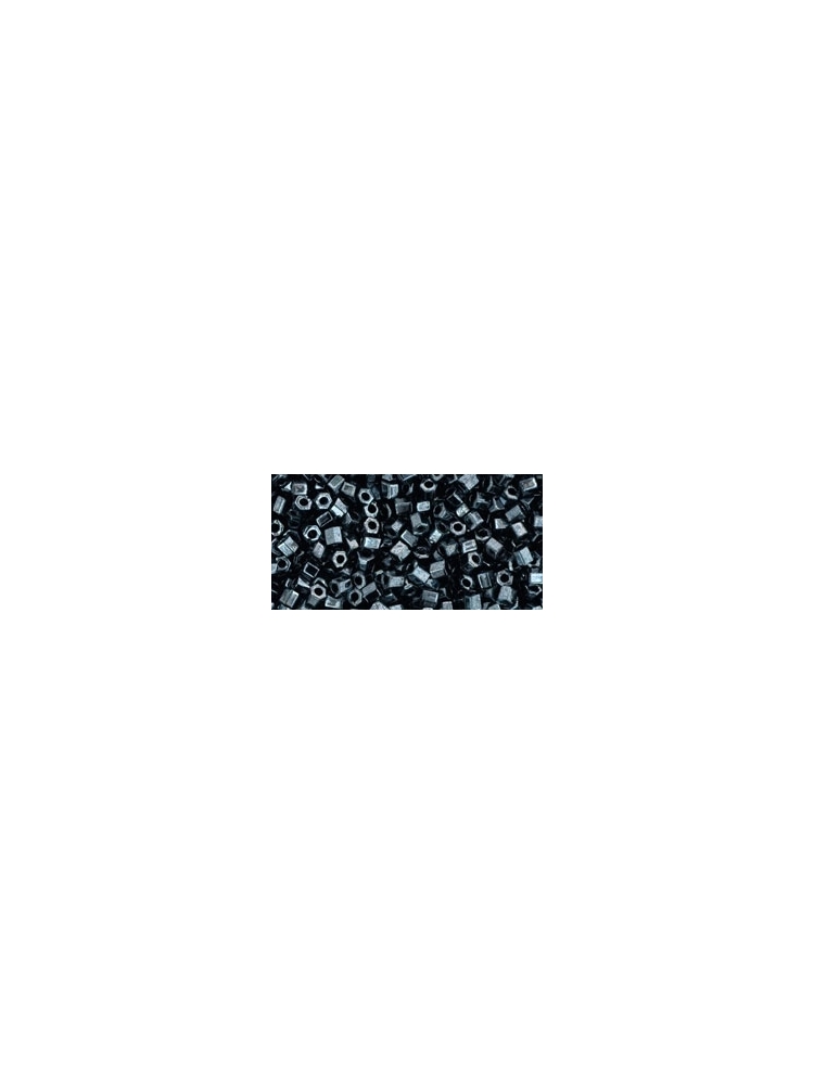  TH-11-81 TOHO biseris šešiakampis neskaidrus, hematito sp.(Metallic Hematite) 11/0 10g