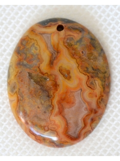 Lace Agate pendant bead