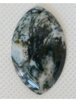 Milk Moss Agate Pendant Bead