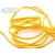 Sutažo juostelė 3mm, geltonos sp.(Cyber Yellow) 1m