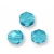 Fire Polish Light Capri Blue 6mm. 40pcs.