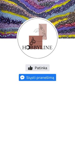 Hobbyline.lt karoliukai papuošalams facebook